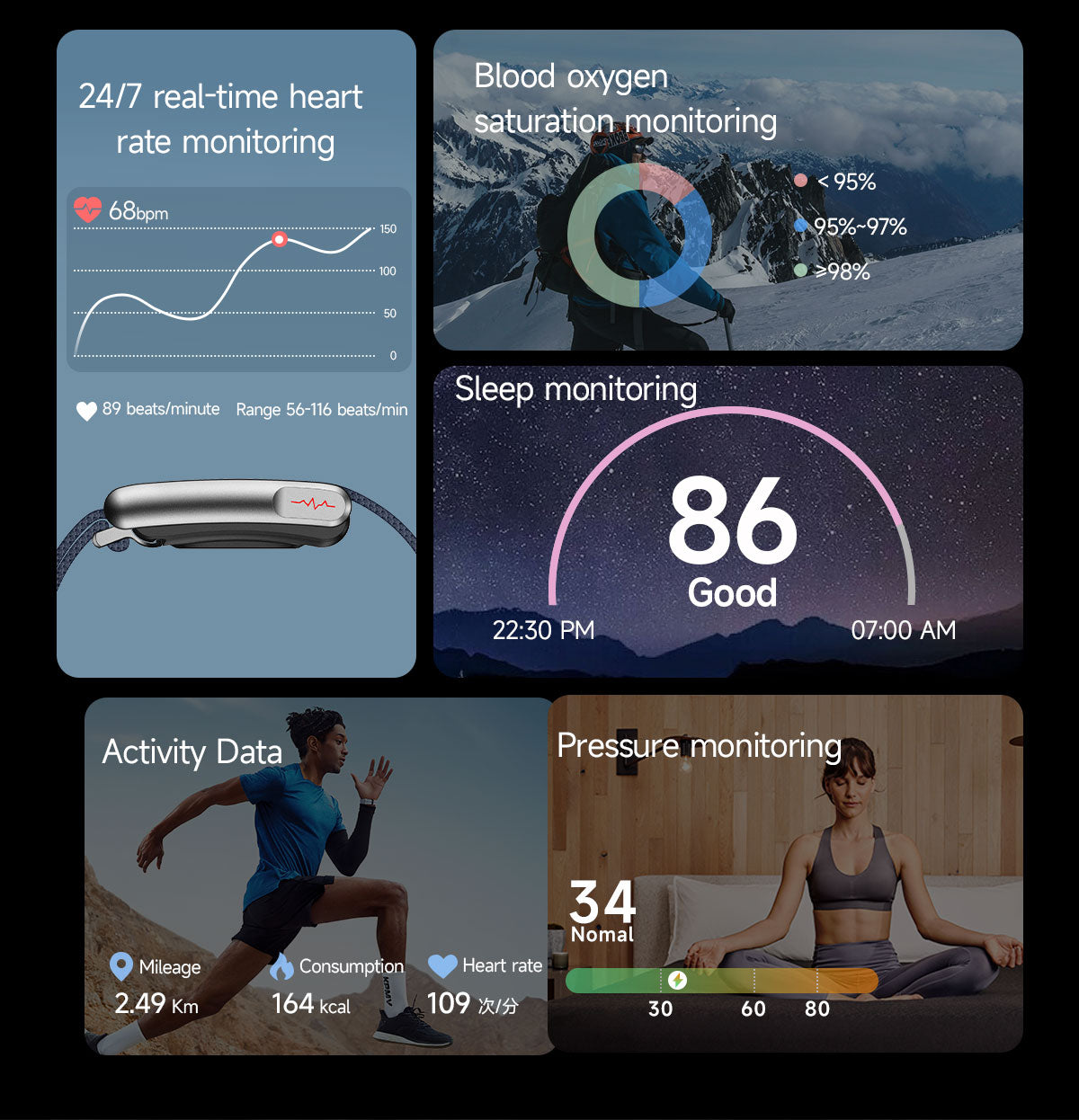 Health And Fitness Tracker Band