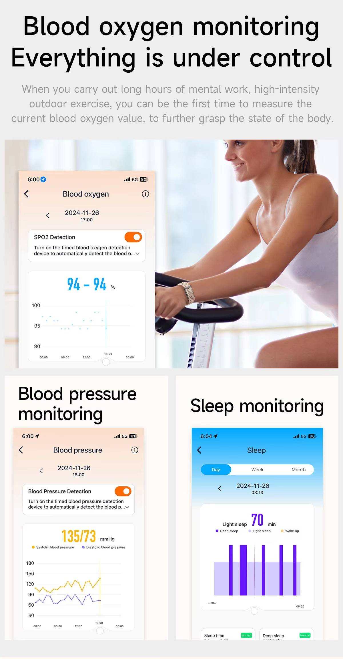 Health And Fitness Tracker Band